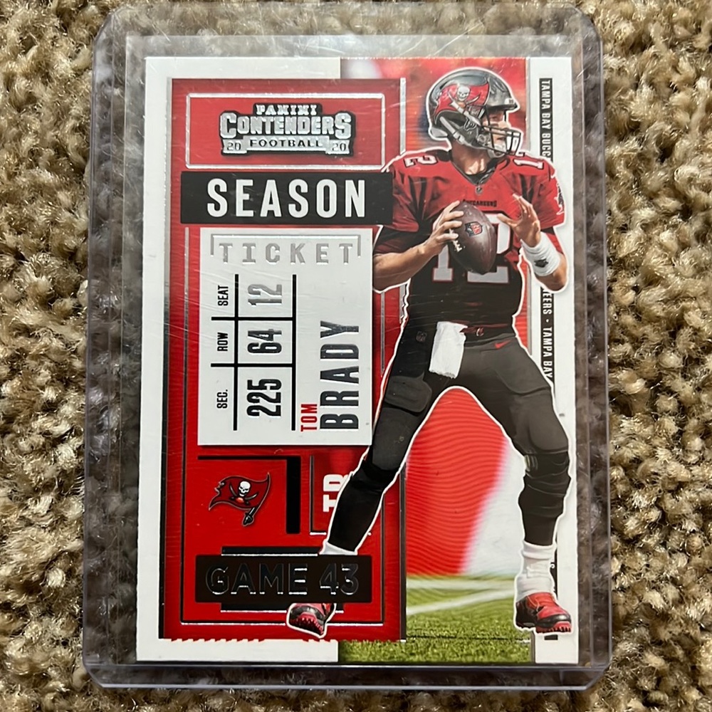 2020 Panini Contenders Tom Brady Season Ticket RED